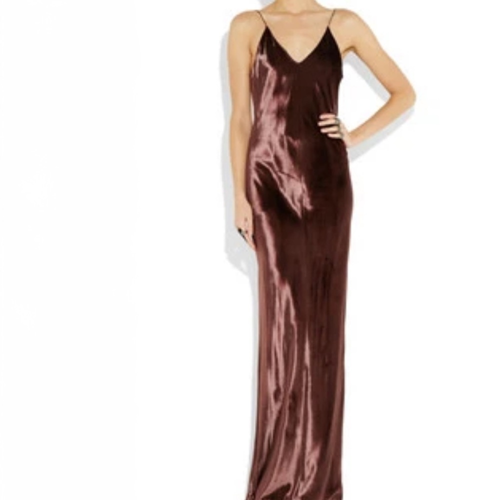 Alexander Wang Chocolate Satin Dress